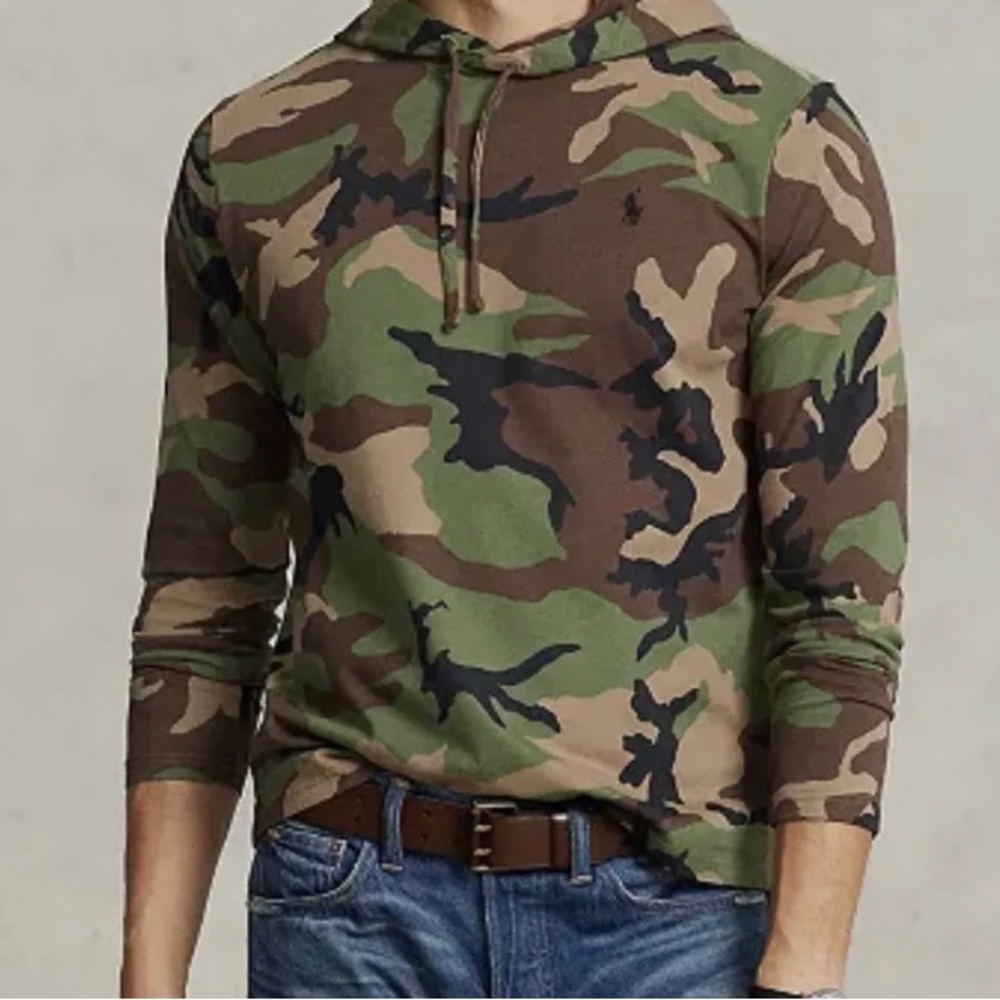 Polo Ralph Lauren Camouflage Hoodie Mens Size S